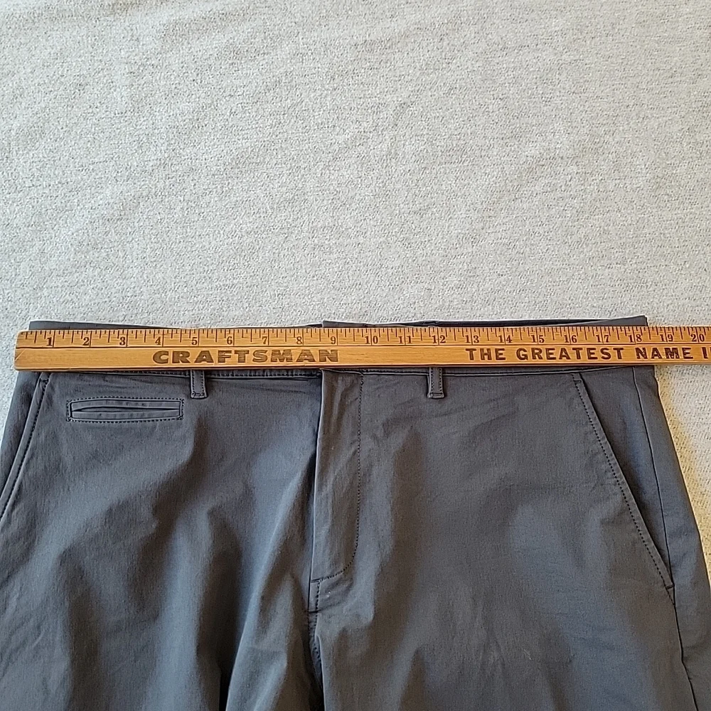 J Crew 484 Slim Tech Pants Men's 35x32 Gray Stretch Performance Chino‎ Travel